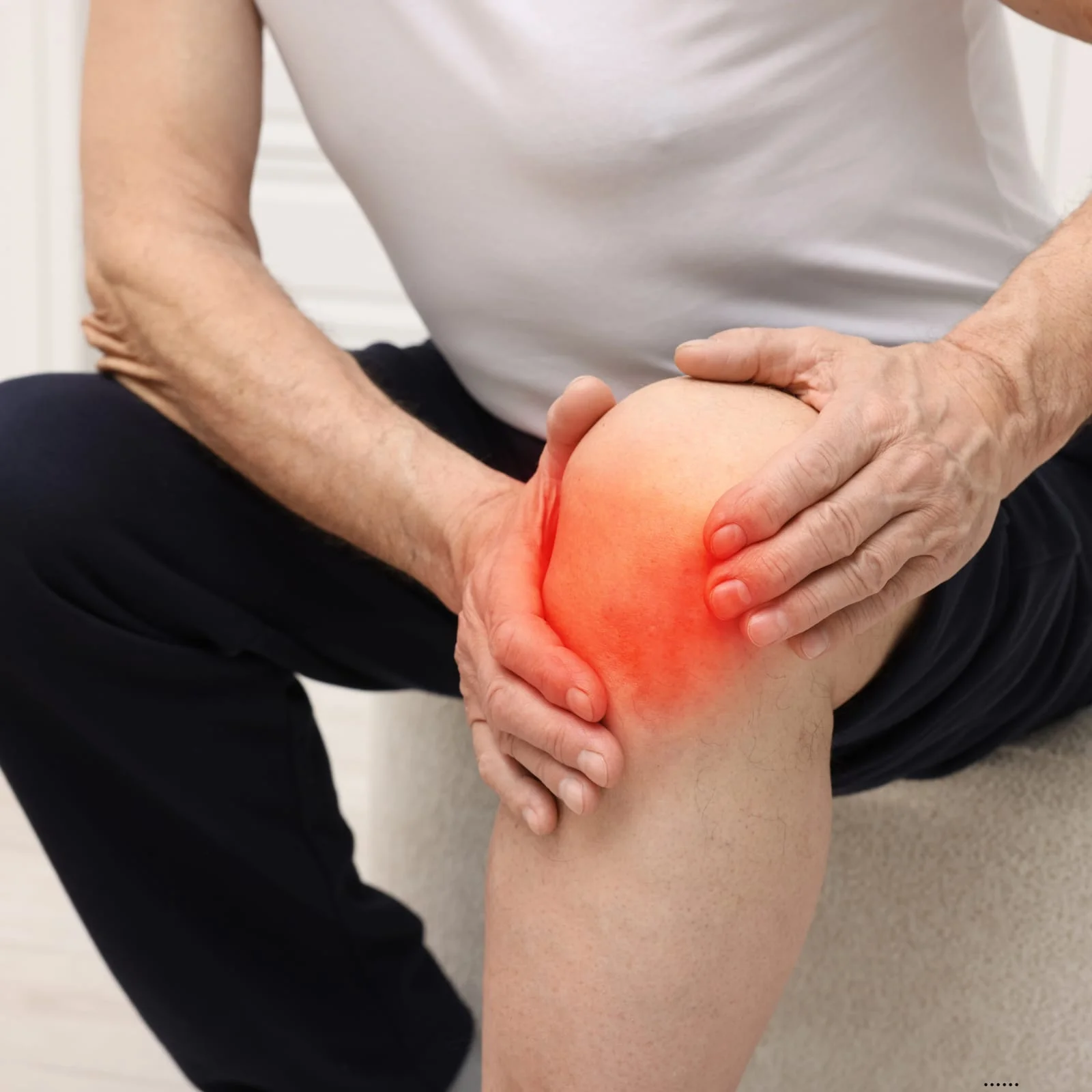 Paciente con dolor de rodilla