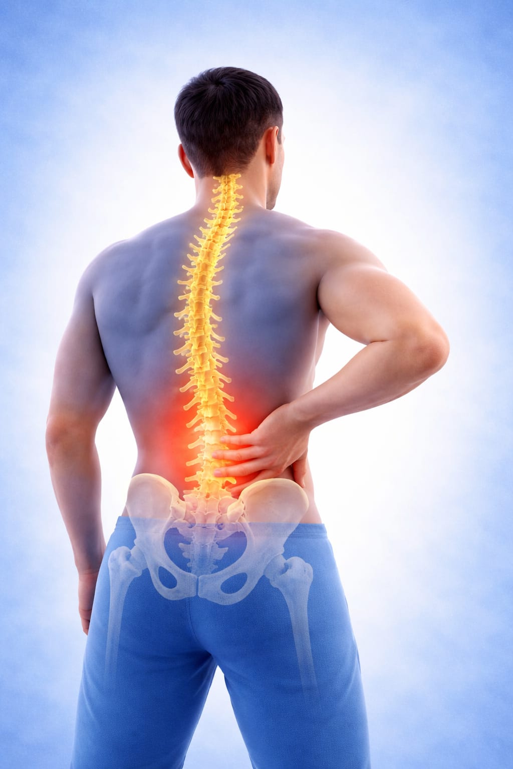 Educación sobre dolor lumbar y hernia discal en clínica de fisioterapia